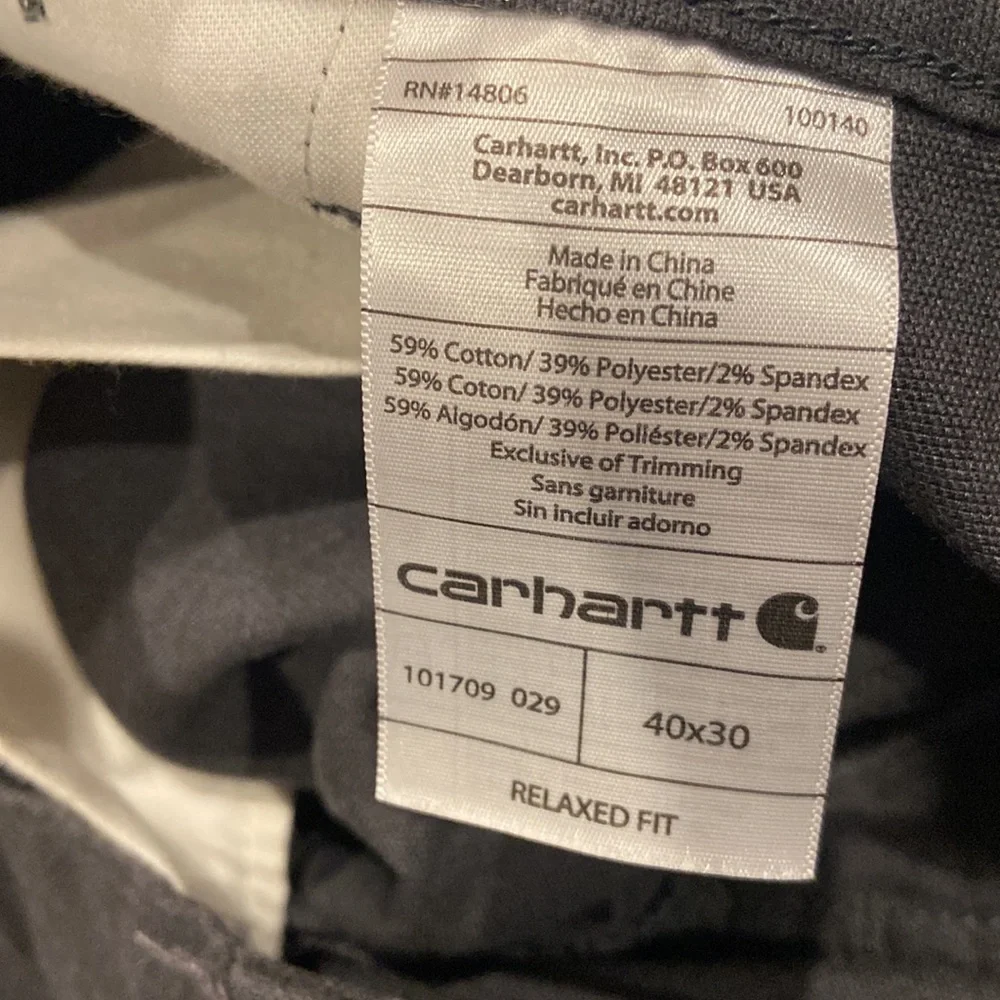NWOT carhartt full swing  relaxed fox 40x30 - Picture 4 of 12